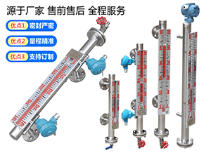 夾套翻板液位計